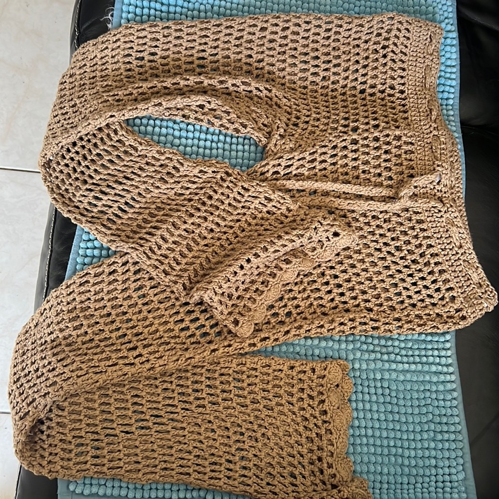 Crochet swimsuit bottom coverup